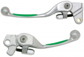 Комплект рычагов сцепления и тормоза WIRTZ для мотоциклов KAWASAKI KXF250-450 2013-17, зеленый