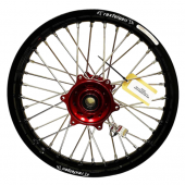 Колесо заднее HAAN WHEELS Rex 18-2.15 CRF450 13-.. с черным ободом и красной ступицей 25 мм