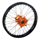 Колесо заднее HAAN WHEELS Rex 18-2,15 для KTM All SX-F 23-.. Black Rim-Orange Hub 22 мм