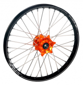 Колесо переднее 19-1.60 с черным ободом и оранжевой ступицей HAAN WHEELS для KTM SX85 2012