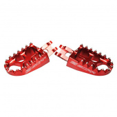 Подножки красные SCAR для SUZUKI RMZ250 10-19, RMZ450 08-19
