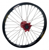 Колесо переднее 21-1.60 с черным ободом и красной ступицей HAAN WHEELS для HONDA CR 125, 250, CRF 250, 450 95