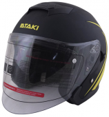 Шлем открытый со стеклом ATAKI JK526 Stripe