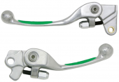 Комплект рычагов сцепления и тормоза WIRTZ для мотоциклов KAWASAKI KX250F-450F 05-12, зеленый