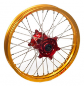 Колесо заднее 19-2.15 с золотым ободом и красной ступицей HAAN WHEELS для HONDA CRF450 2013
