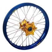 Колесо заднее 16-1.85 с синим ободом и золотой ступицей HAAN WHEELS для YAMAHA YZ85 1993