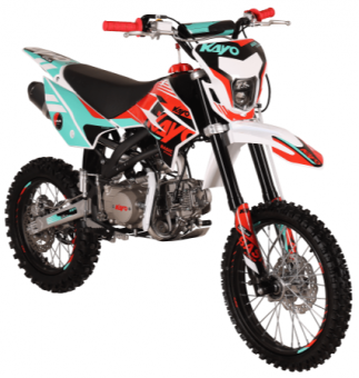 Питбайк KAYO BASIC K125EM 17/14 KRZ (механическое сцепление, электрический стартер - 2026 г.), заводская упаковка