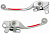 Комплект рычагов сцепления и тормоза WIRTZ для мотоциклов HONDA CR125-250 04-07