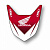 Наклейка на переднее крыло FACTORY EFFEX для HONDA CRF150R 2007-16
