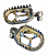 Подножки SCAR для YAMAHA YZ250F 2024-.., WR250F 2025 YZ450F 2023-.., WR450F 2024-..