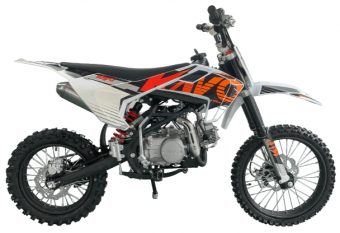 Питбайк KAYO M125EM 17/14  (механическое сцепление, электрический стартер - 2025 г.), заводская упаковка