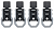 Застежки (комплект) ACERBIS BUCKLE SET