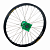 Колесо переднее 21-1.60, черный обод, зеленая ступица, 22 мм HAAN WHEELS Rex для KAWASAKI KXF250 21-.. KXF450 19-..