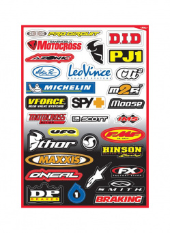 Набор наклеек FACTORY EFFEX Sponsor Kit B