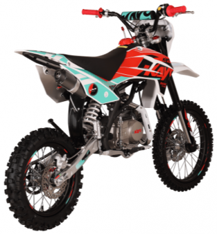 Питбайк KAYO BASIC K125EM 17/14 KRZ (механическое сцепление, электрический стартер - 2026 г.), заводская упаковка