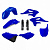 Комплект пластика синий POLISPORT Oem blue yam98 для YAMAHA YZ85 2022-..