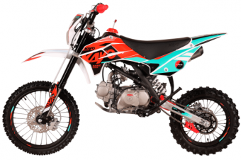Питбайк KAYO BASIC K125EM 17/14 KRZ (механическое сцепление, электрический стартер - 2026 г.), заводская упаковка